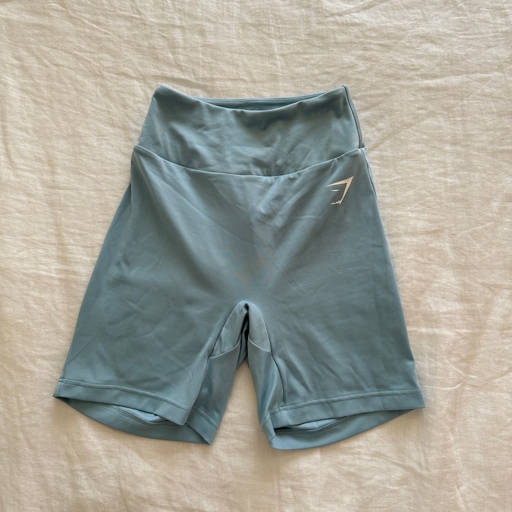 Gymshark Women's Light Blue Biker Shorts